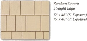 Weatherboards Shapes Random Square Straight Edge Shingles - Berkeley Exteriors - CT