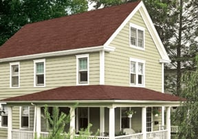 CertainTeed Cedar Impressions w porch | Berkeley Exteriors