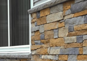 CertainTeed Siding Stone Facade Appalachian Twilight | Berkeley Exteriors