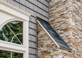 CertainTeed Siding Stone Facade Autumn | Berkeley Exteriors