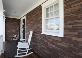 Tando Siding Stacked Stone SedonaBluff Porch | Berkeley Exteriors